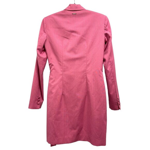 Liu Jo Pink Pinstriped Long Sleeve Blazer Dress Sz IT42 US 6 - Picture 6 of 8